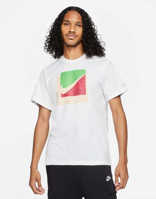 Nike Brandriff Swoosh box logo t-shirt in white | ASOS