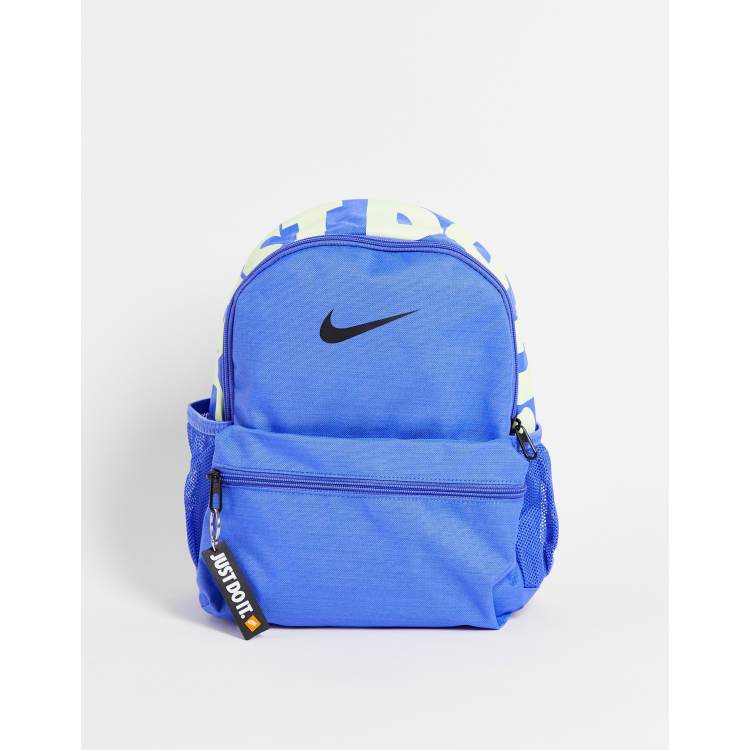 Nike Brasilia Printed Backpack Blue