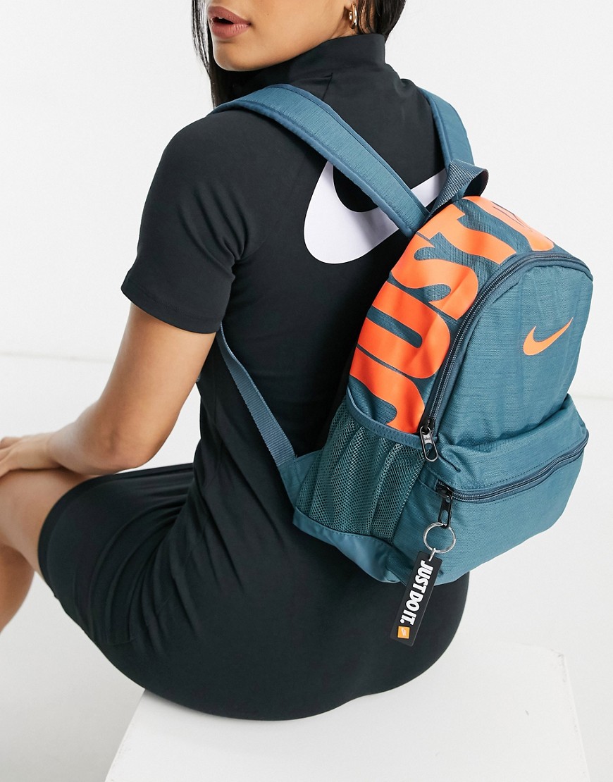 Nike Brasilia JDI mini backpack in teal-Green
