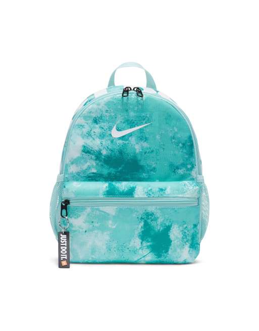 Nike Brasilia JDI tie dye print mini backpack in aqua