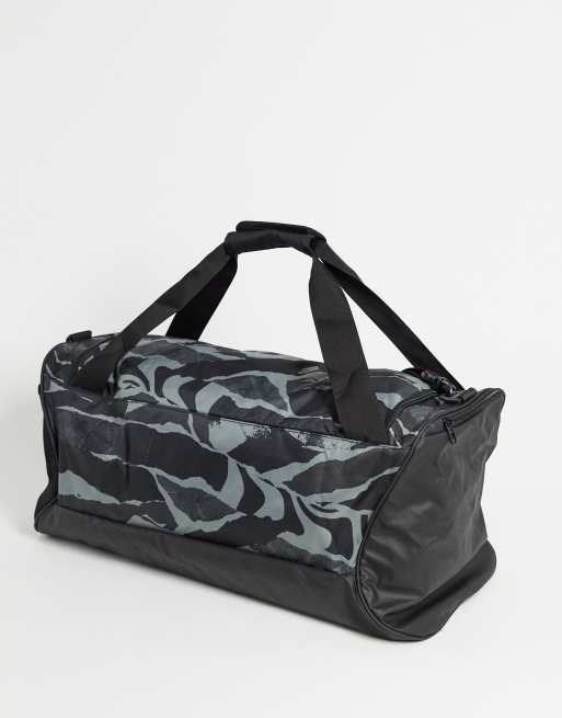 Nike Brasilia Camo Training Duffel Bag Khaki / Rough Green - White