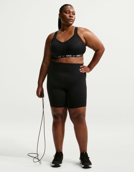 Nike brassière de sport d'entraînement à maintien renforcé, rembourrée et ajustable, noire, 4 de 4