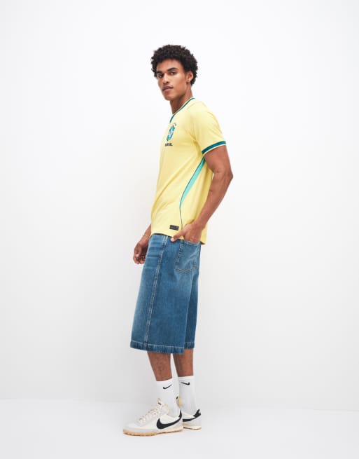 Nike Brazil World Cup short sleeve home jersey in yellow, 4 of 6