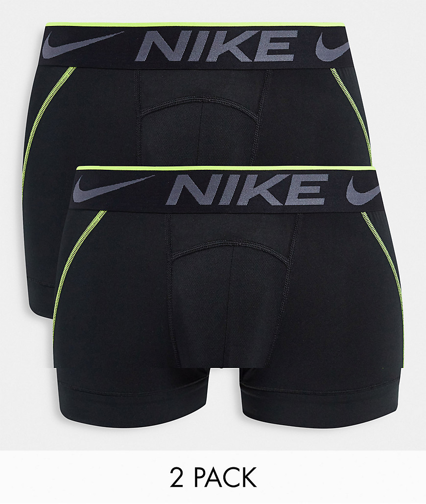 Nike - Breathe - Set van 2 microvezel boxershorts in zwart