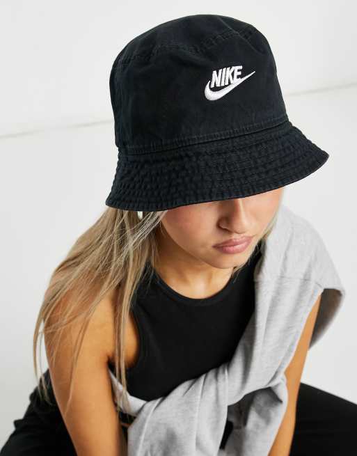 Nike bucket hat in black with logo ASOS