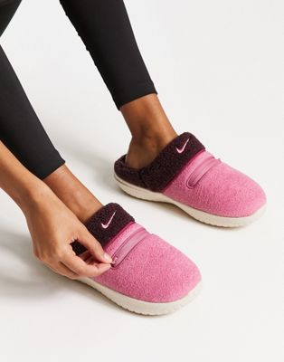 Nike - Burrow - Chaussons en imitation peau de mouton - Baie
