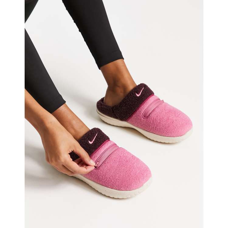 Nike - Burrow - Chaussons en imitation peau de mouton - Baie désert