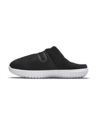 Nike Burrow Mules In Black And White In Black