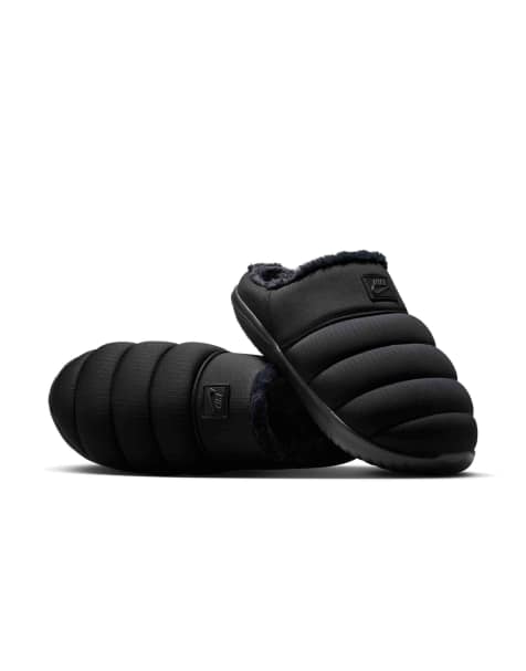 Nike burrow se slippers in black - view 1