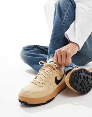 Nike Nike C1TY trainers in light brown and black