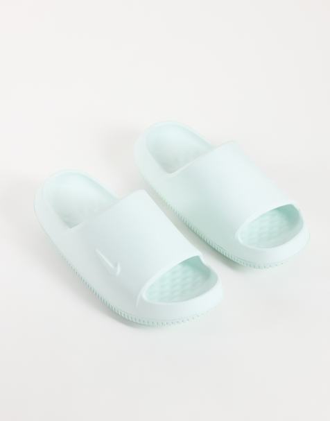 Nike Calm 2.0 sliders in light green - view 1