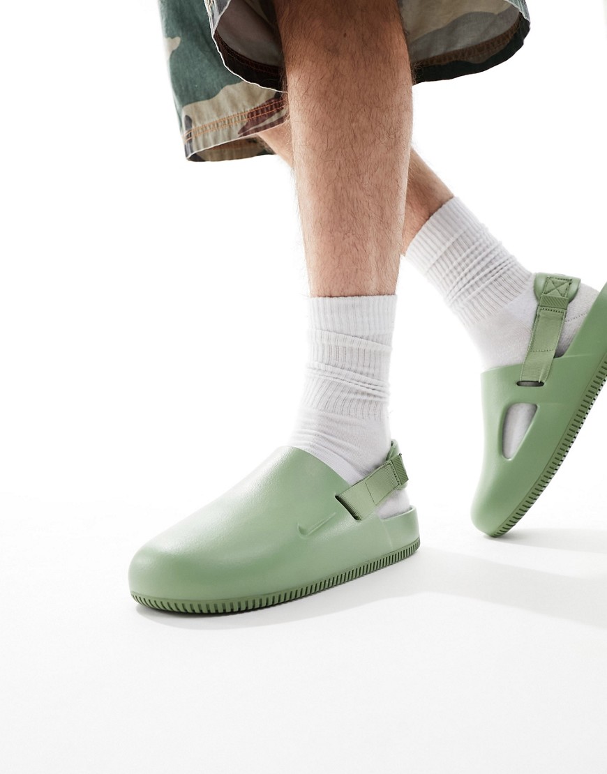 Nike Calm mule in khaki-Green
