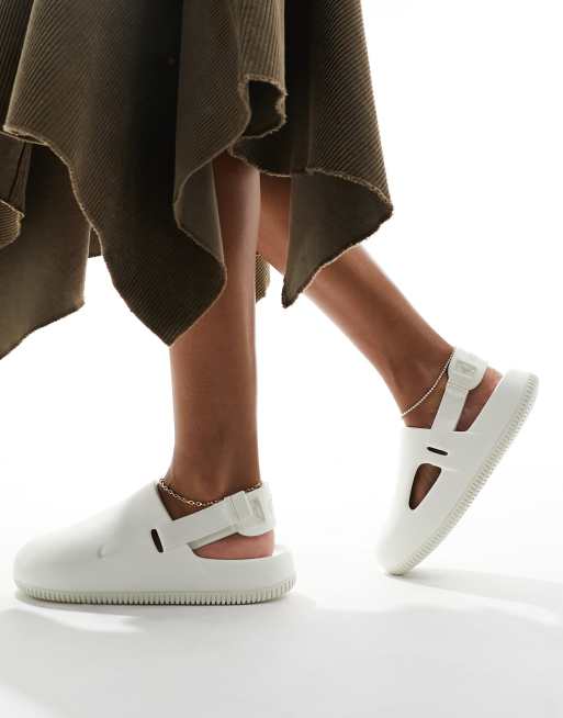 Nike Calm mules in sail white