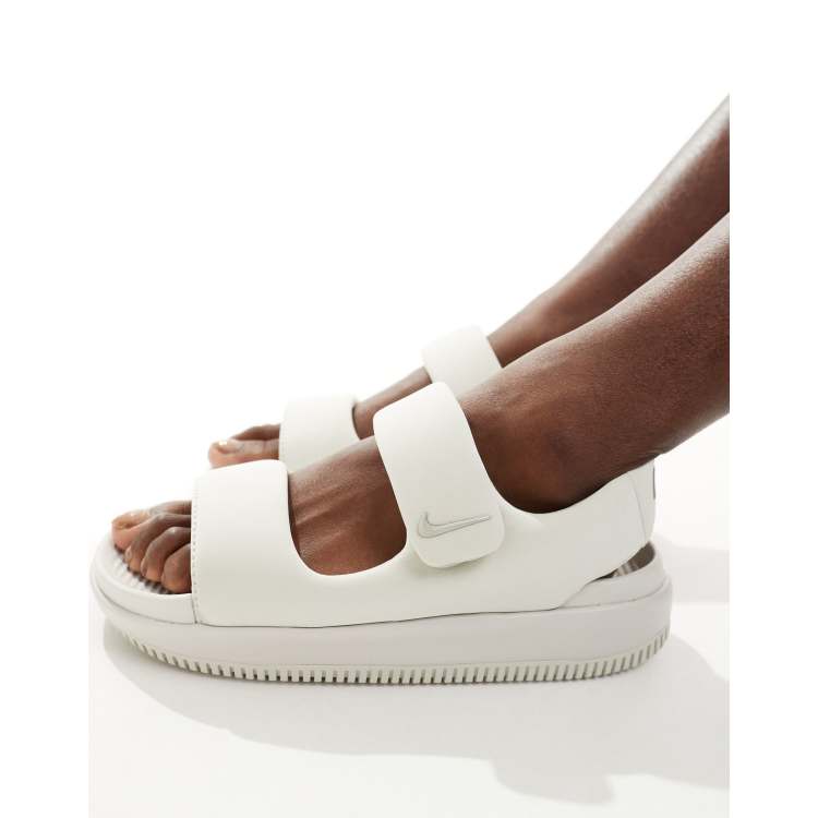 Nike Calm sandals in off white ASOS