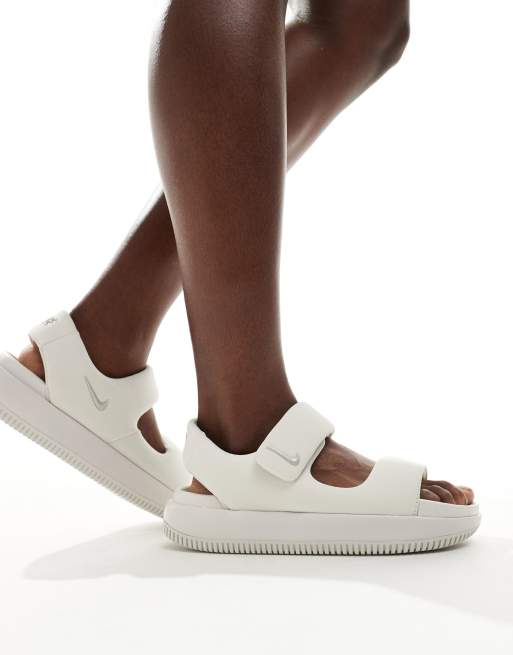 Nike white sandals womens best sale