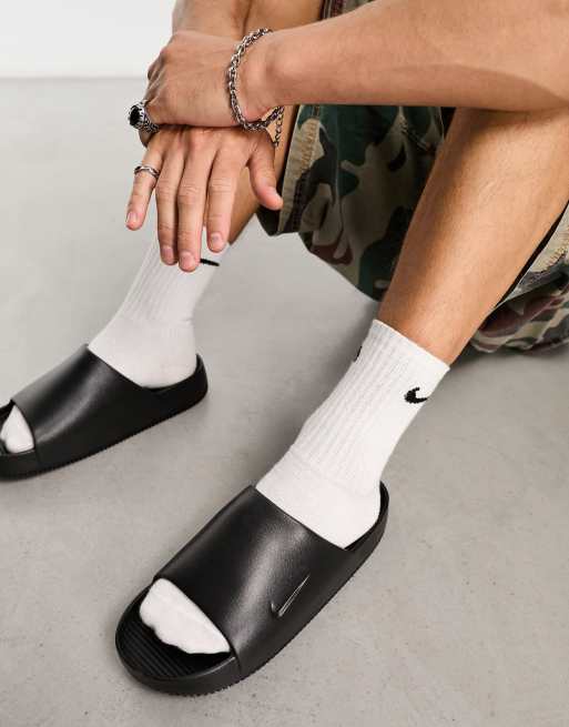 Nike Calm Slide in black ASOS