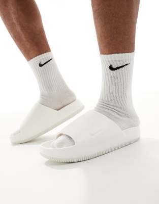 Nike - Calm - Slider in Weiß