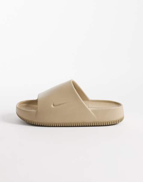 Nike Calm sliders in beige - view 1