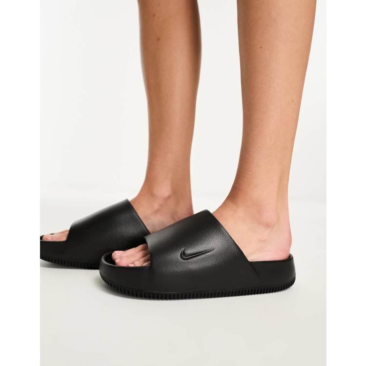 Nike Calm sliders in black | ASOS