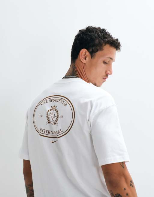 Nike - camiseta blanca con logo estampado en la espalda Club NCC, 3 de 5