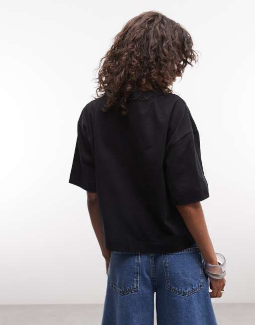 Nike - camiseta boxy Luxe en negro, 4 de 4