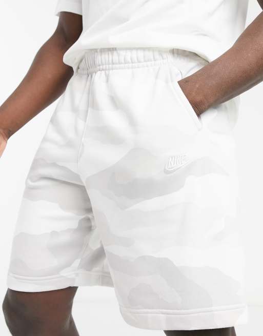 nike white camo shorts