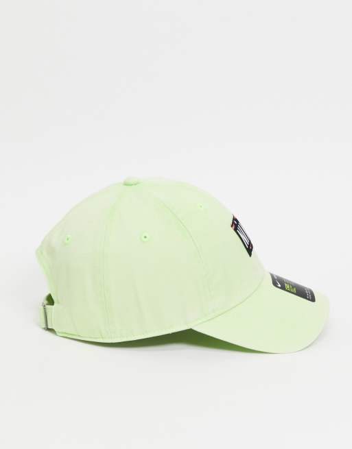 neon green hat nike