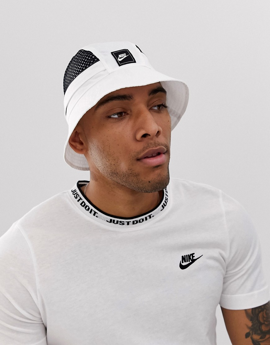 Nike - Cappello da pescatore bianco