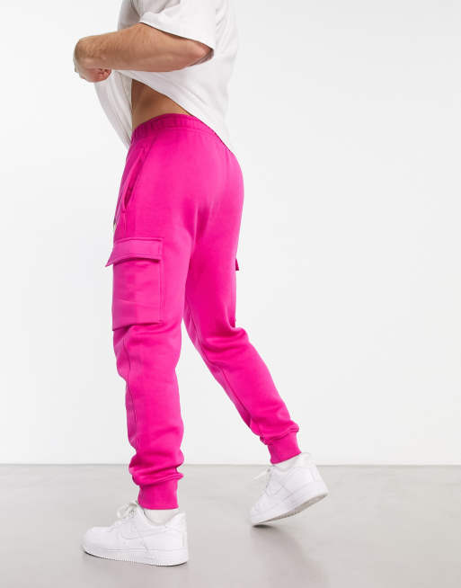 Nike pink cheap joggers mens