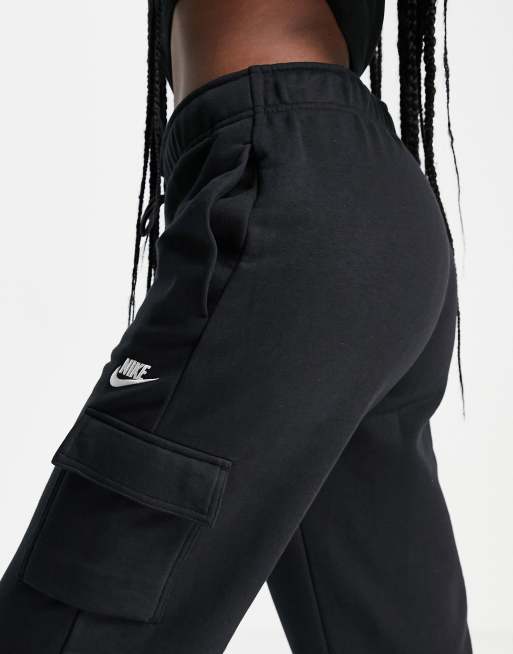 Nike cargo pocket joggers in black new arrivals