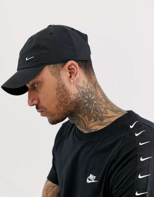 casquette nike swoosh metal noir