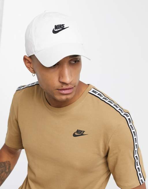 Nike centre logo cap in white | ASOS