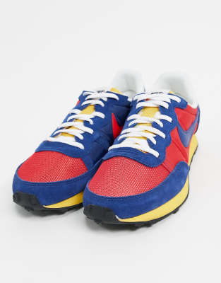 nike red and blue trainers