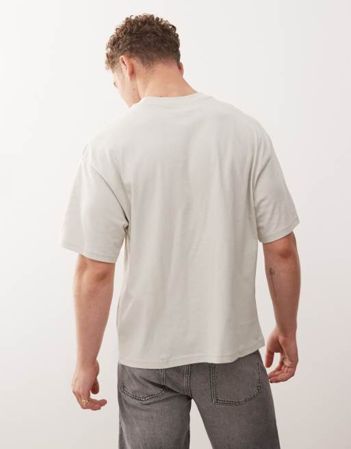 Nike Champs graphic cropped T-shirt in off white, 3 of 5