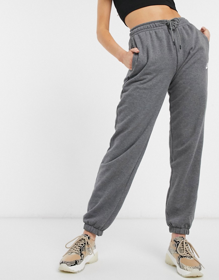 Nike Charcoal Gray Essentials Loose Fit Sweatpants | ModeSens