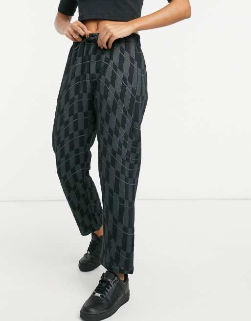 Black store checkered joggers