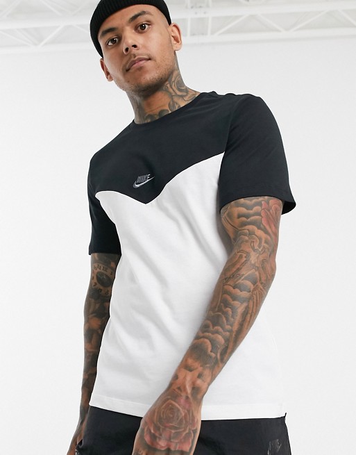 Nike chevron logo t-shirt in white