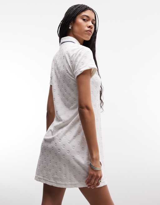 Nike - Chill - Cremehvid kjole i frotté, 4 af 4