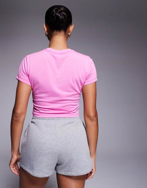 Nike Chill crop T-shirt in pink, 3 of 4