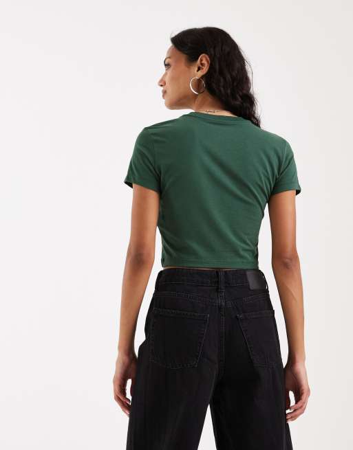 Nike Chill crop top in green , 4 of 4