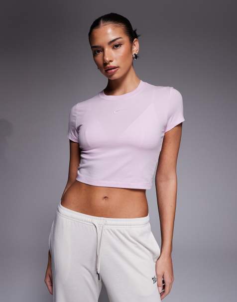 Nike Chill crop top in pink - view 1