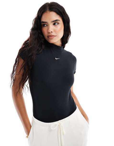 Nike Chill Knit bodysuit in black - view 1