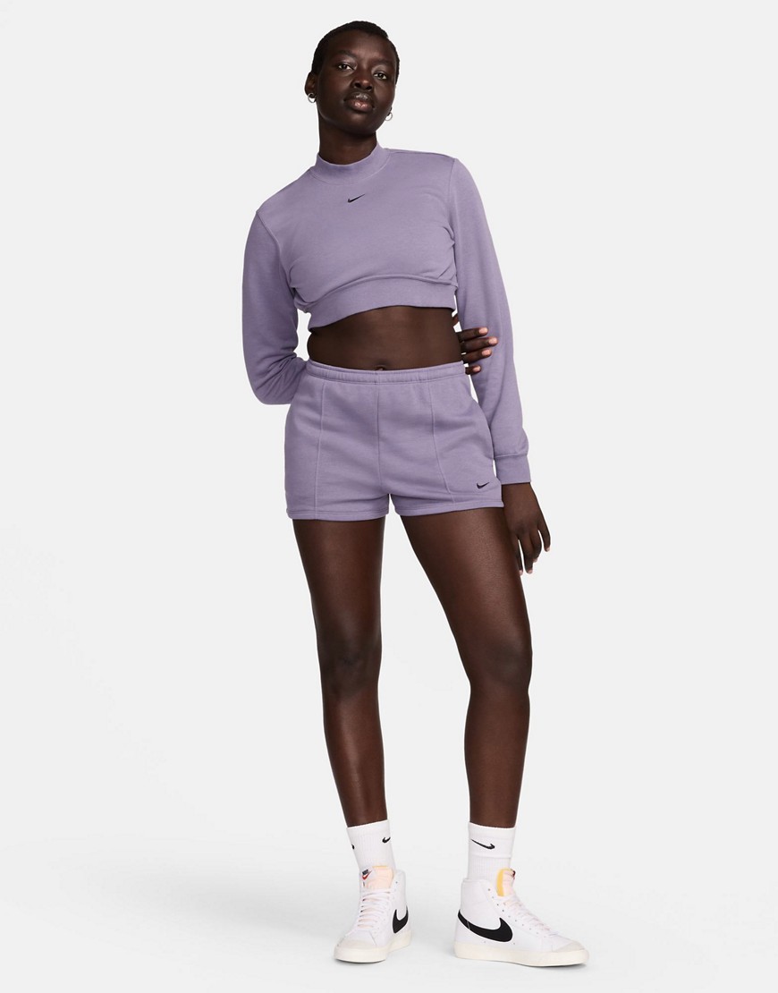 Nike Chill Knit Shorts In Purple-gray