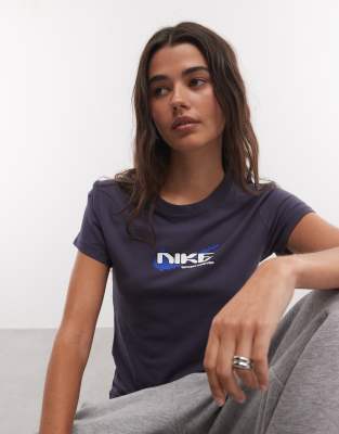 Nike Chill Knit T-shirt In Navy