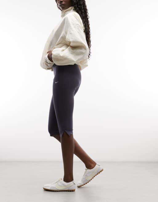 Nike - Chill - Leggings capri in jersey grigio, 2 di 5