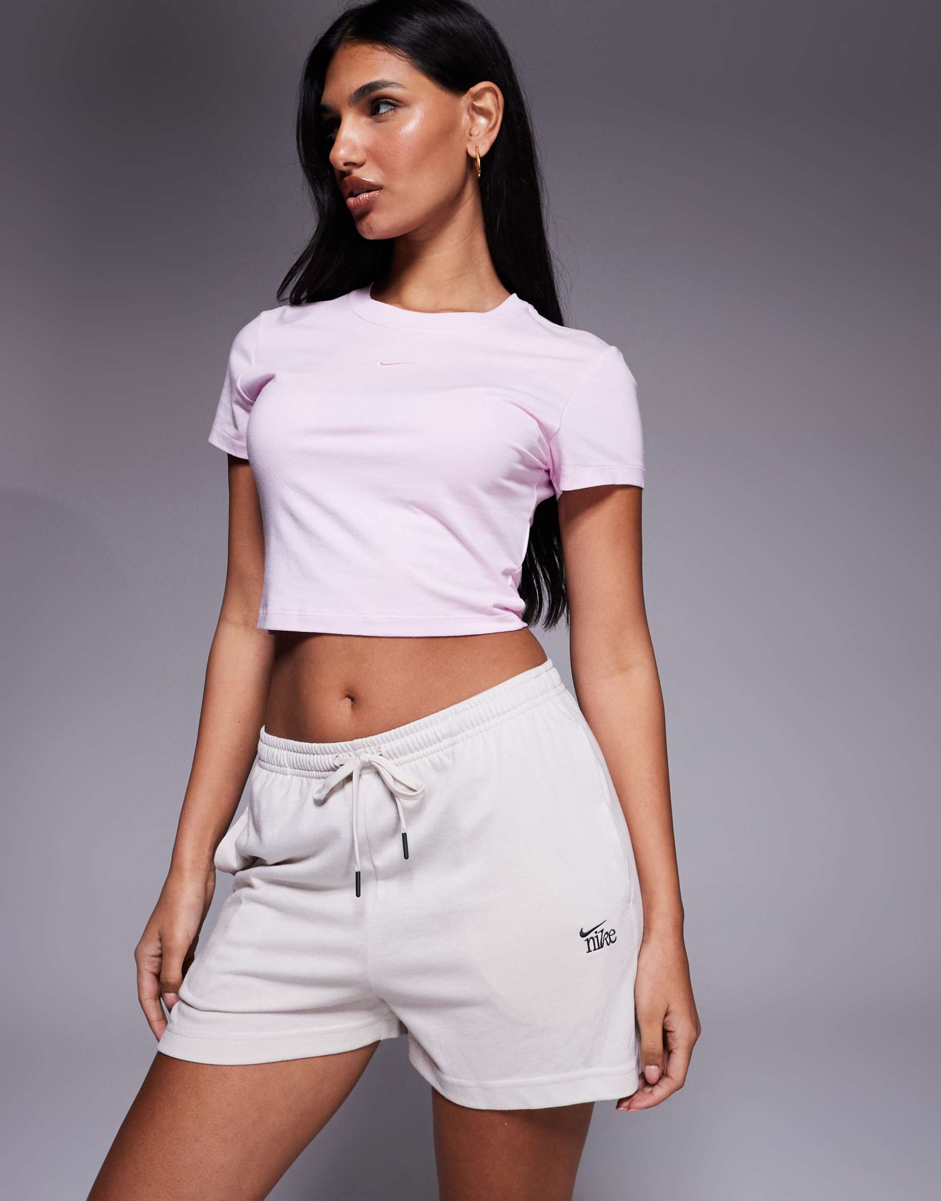 nike chill lightweight shorts in beige