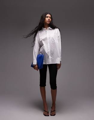 Nike - Chill - Oversize-Hemdbluse aus Popeline in Weiß