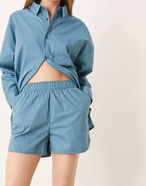 Nike Chill poplin shorts in blue, 4 of 5