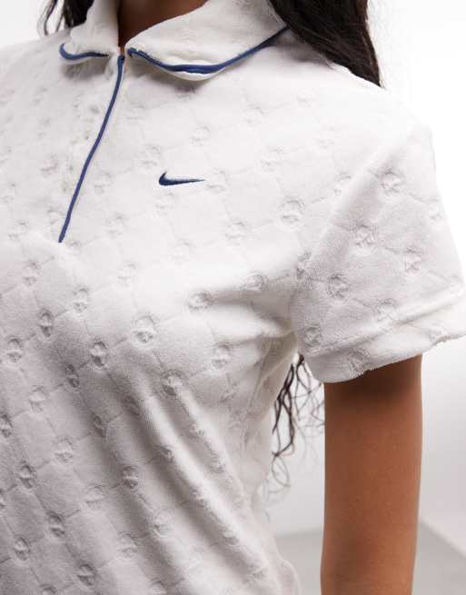 Nike - Chill - Robe en tissu éponge - Crème, 3 de 4
