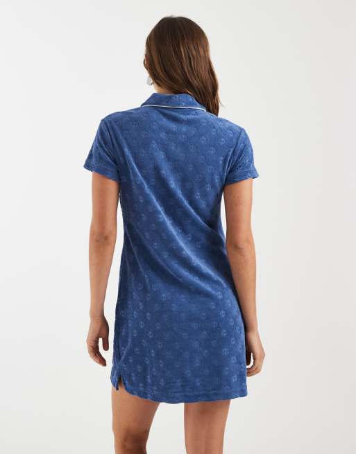 Nike Chill Terry Towel dress in navy | ASOS